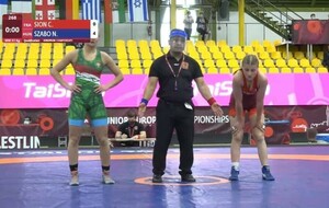 Céleste aux championnats d'Europe junior