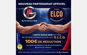 L'Auto-École GEIB est fière de devenir sponsor officiel de l'ELCO