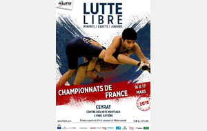 Championnats de France minimes cadets et juniors lutte libre