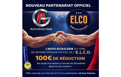 L'Auto-École GEIB est fière de devenir sponsor officiel de l'ELCO